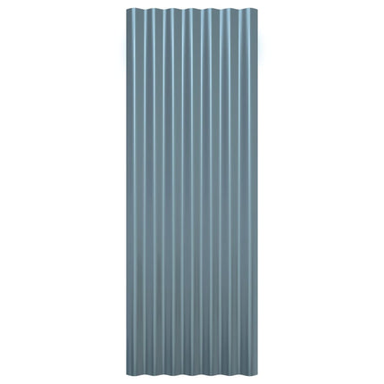 tagplader 12 stk. 100x36 cm galvaniseret stål grå