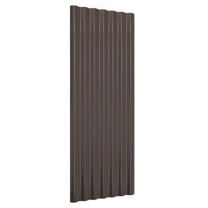 tagplader 12 stk. 100x36 cm galvaniseret stål brun