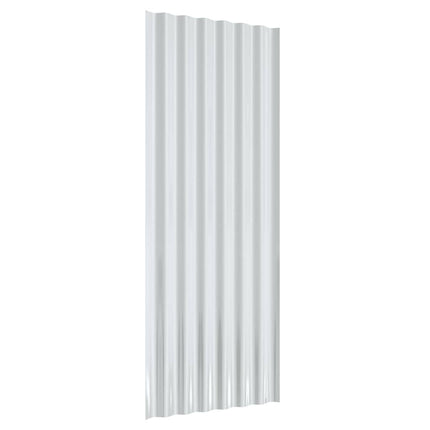 tagplader 12 stk. 100x36 cm galvaniseret stål antracitgrå