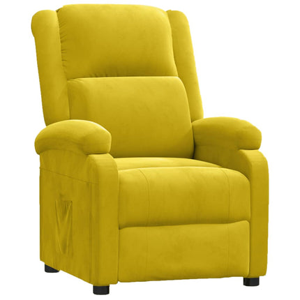 lænestol velour gul