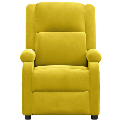 lænestol velour gul