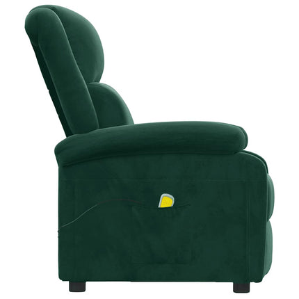 massagestol velour mørkegrøn