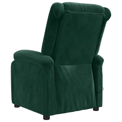 massagestol velour mørkegrøn