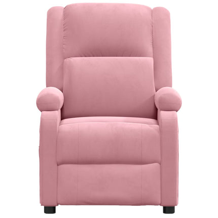 massagestol velour lyserød