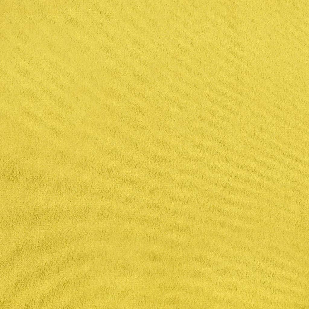 massagestol fløjl gul