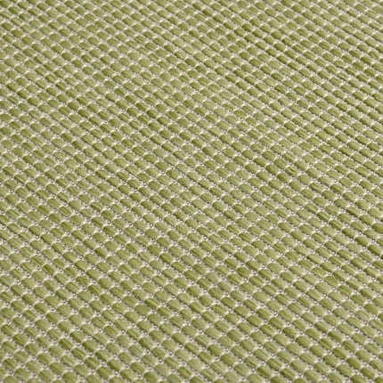 fladvævet udendørstæppe 80x150 cm grøn