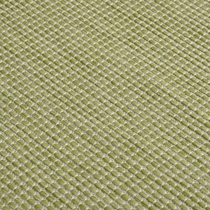 fladvævet udendørstæppe 140x200 cm grøn