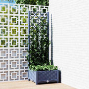havekrukke med espalier blågrå 40x40x121,5 cm PP