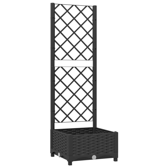 haveplantekasse med espalier sort 40x40x121,5 cm PP