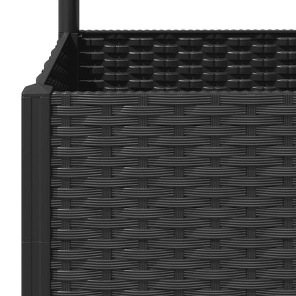 haveplantekasse med espalier sort 80x40x136 cm PP