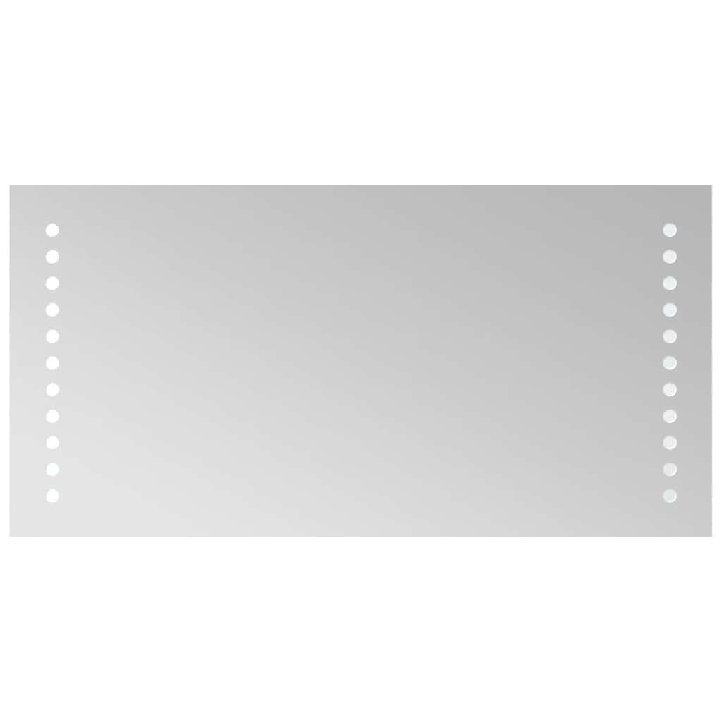 badeværelsesspejl med LED-lys 40x20 cm