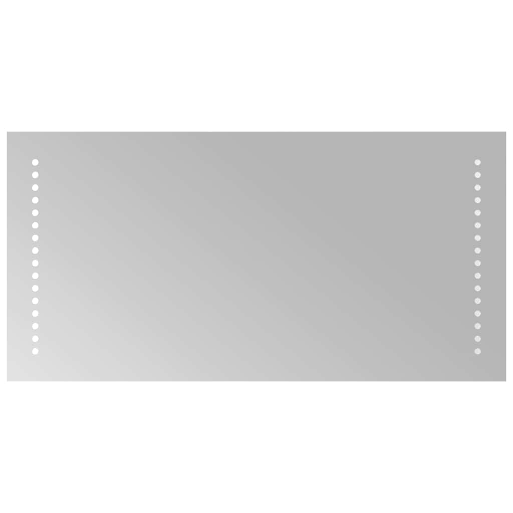 badeværelsesspejl med LED-lys 60x30 cm