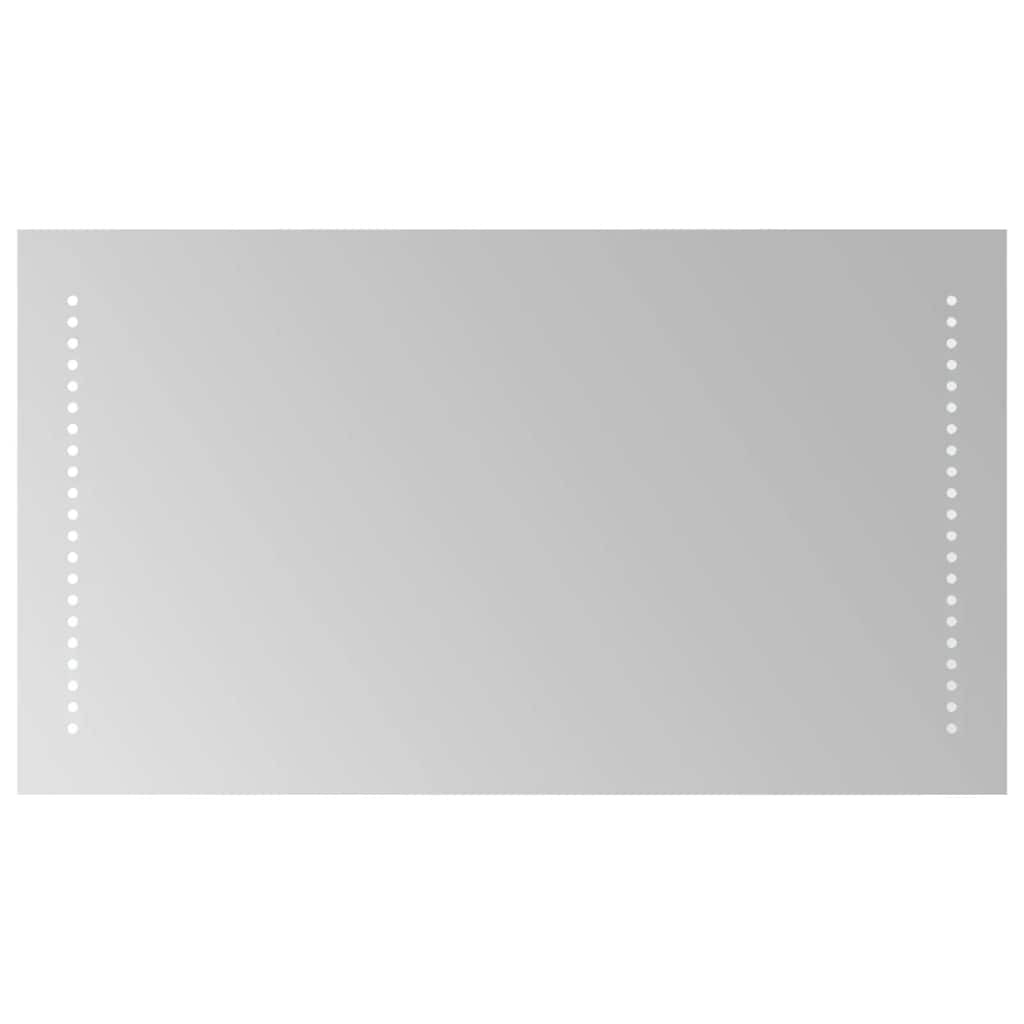 badeværelsesspejl med LED-lys 70x40 cm