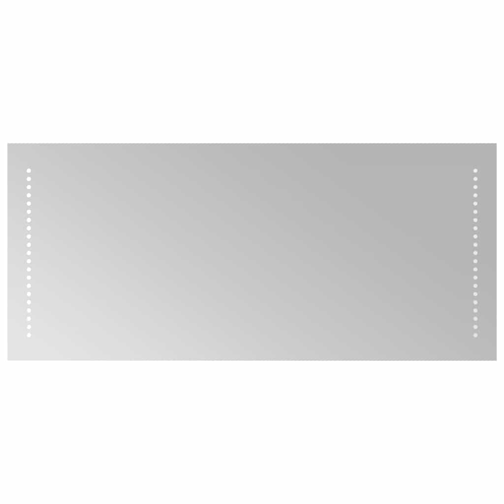 badeværelsesspejl med LED-lys 90x40 cm