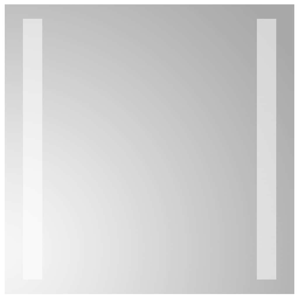 badeværelsesspejl med LED-lys 30x30 cm