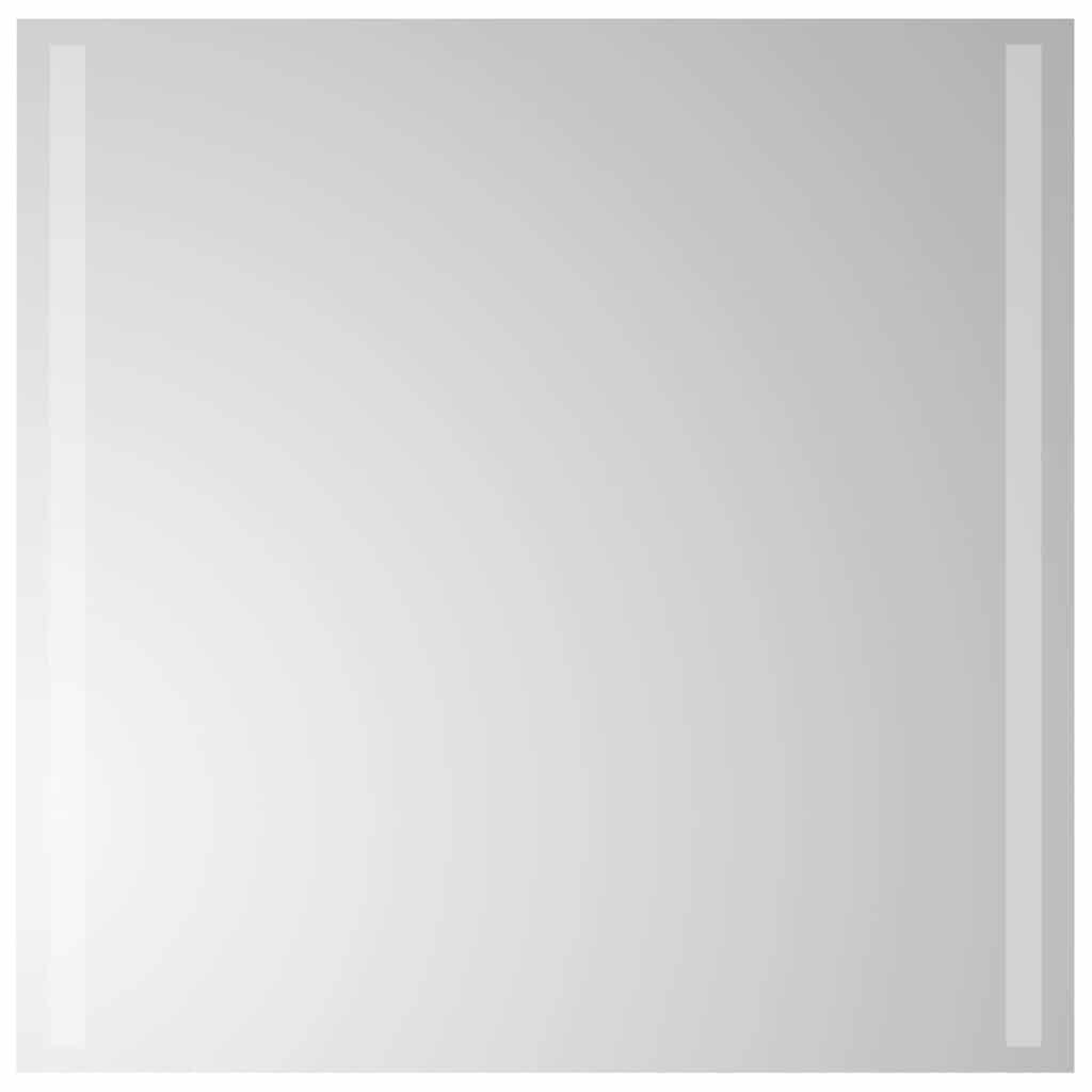 badeværelsesspejl med LED-lys 60x60 cm