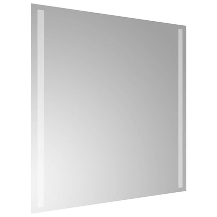 badeværelsesspejl med LED-lys 60x60 cm
