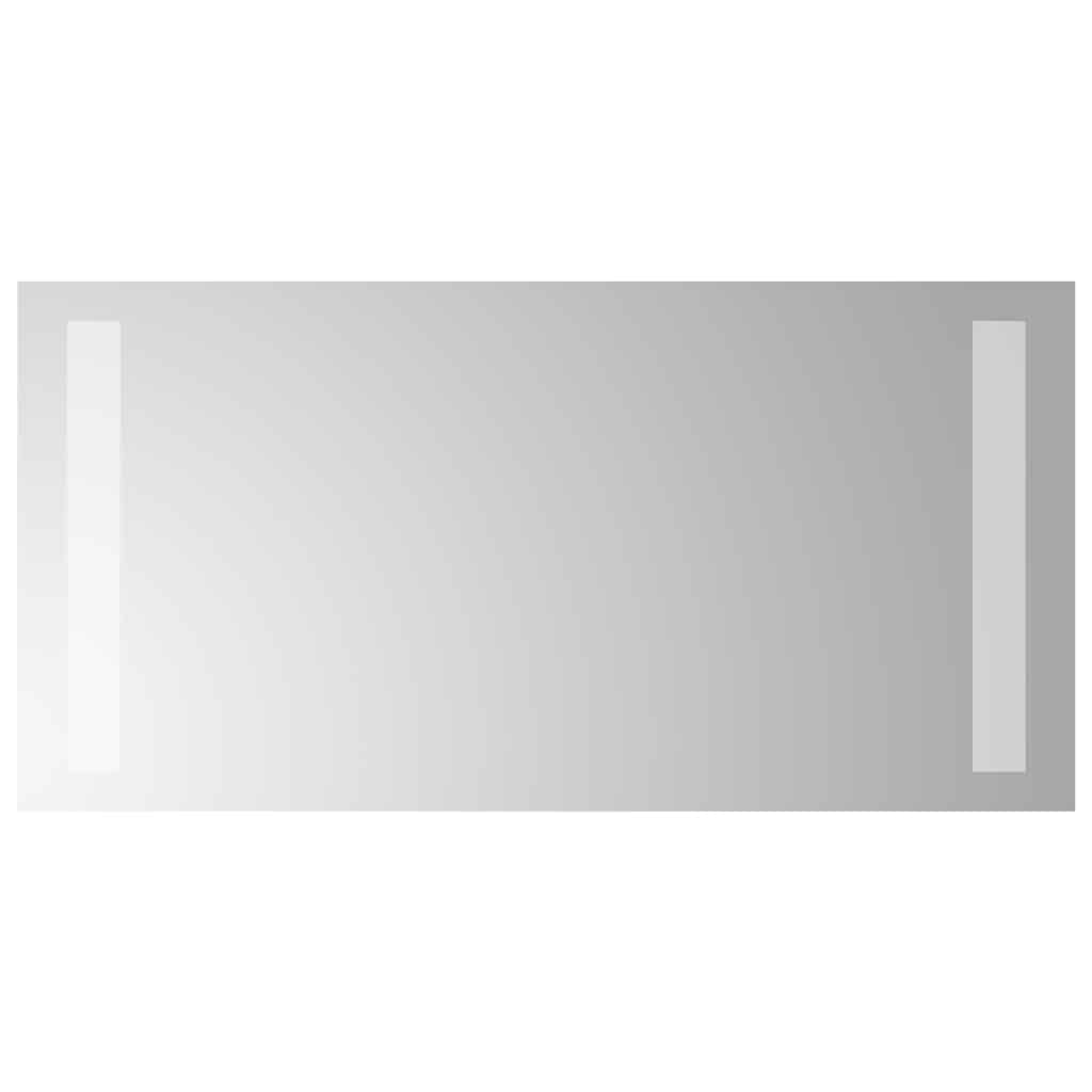 badeværelsesspejl med LED-lys 40x20 cm