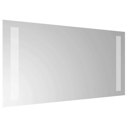 badeværelsesspejl med LED-lys 40x20 cm