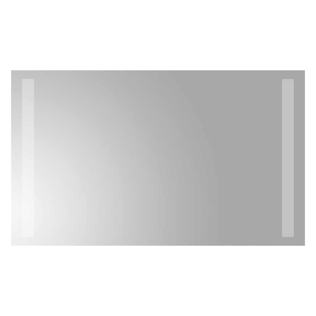 badeværelsesspejl med LED-lys 50x30 cm