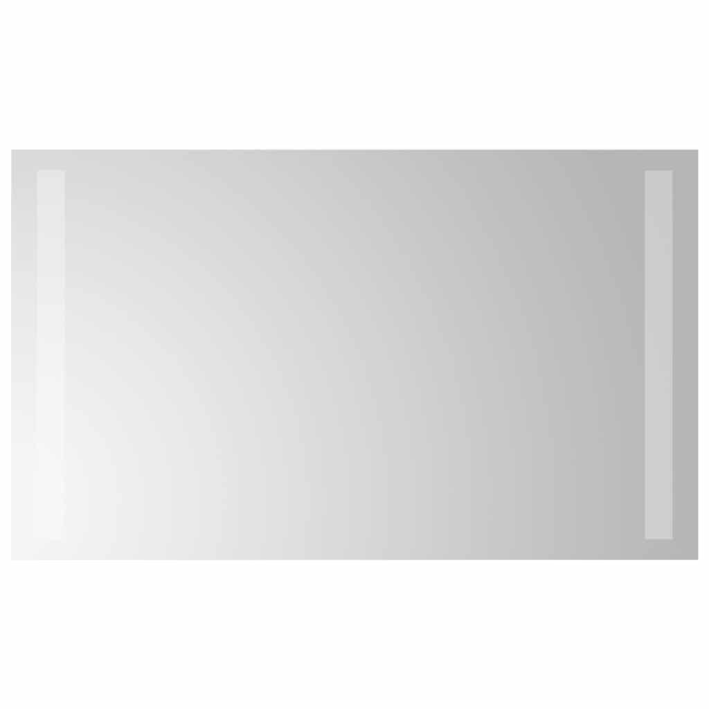 badeværelsesspejl med LED-lys 60x30 cm