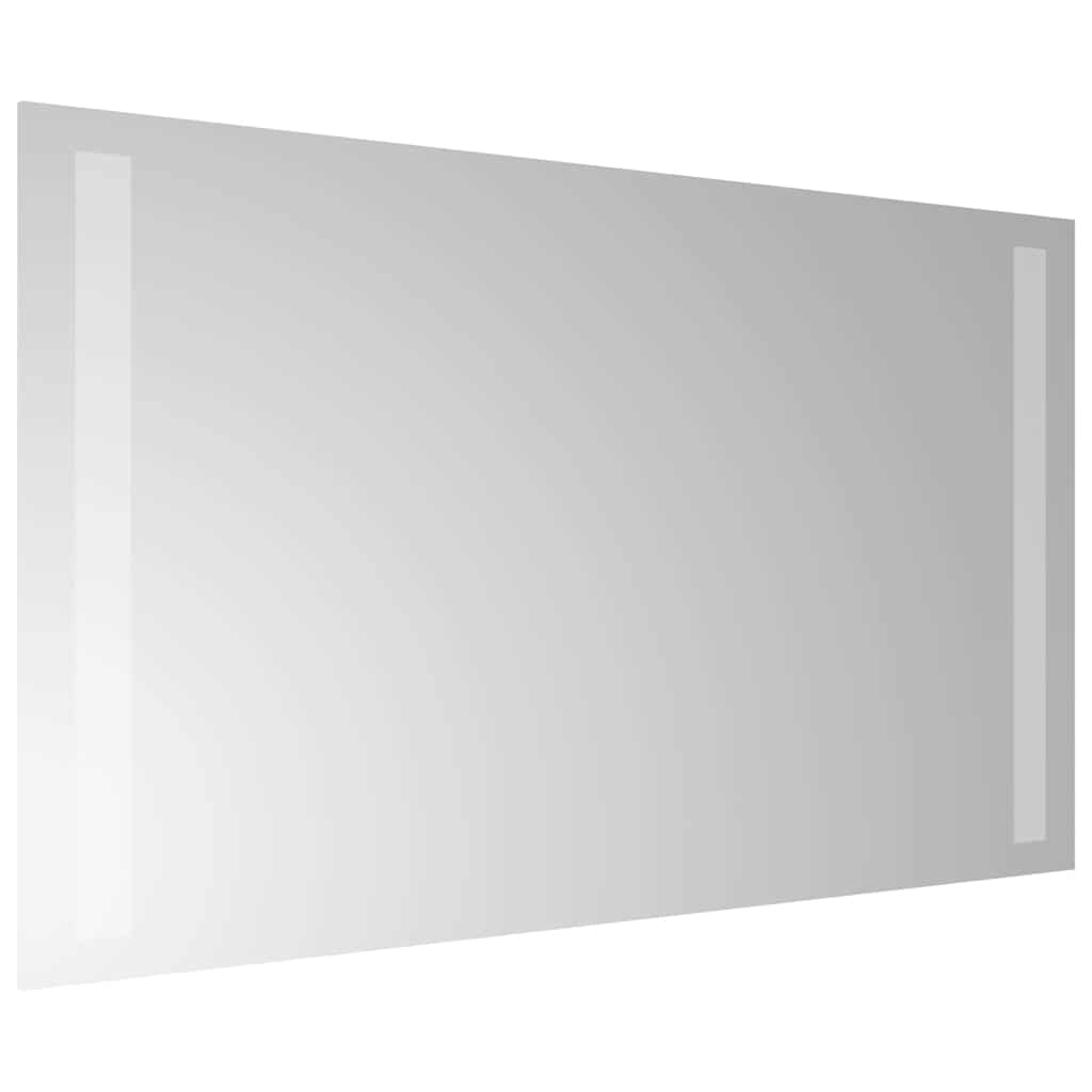 badeværelsesspejl med LED-lys 60x30 cm