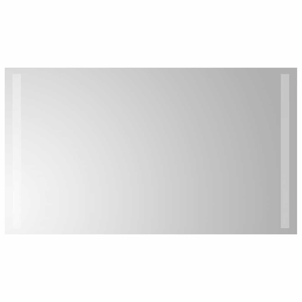 badeværelsesspejl med LED-lys 70x40 cm