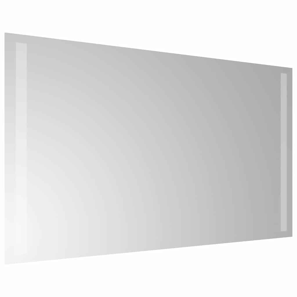 badeværelsesspejl med LED-lys 70x40 cm