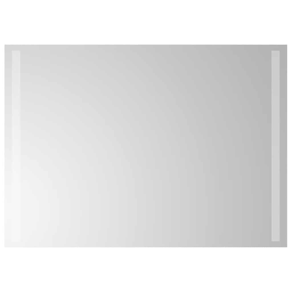 badeværelsesspejl med LED-lys 70x50 cm