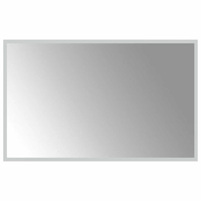 badeværelsesspejl med LED-lys 80x50 cm