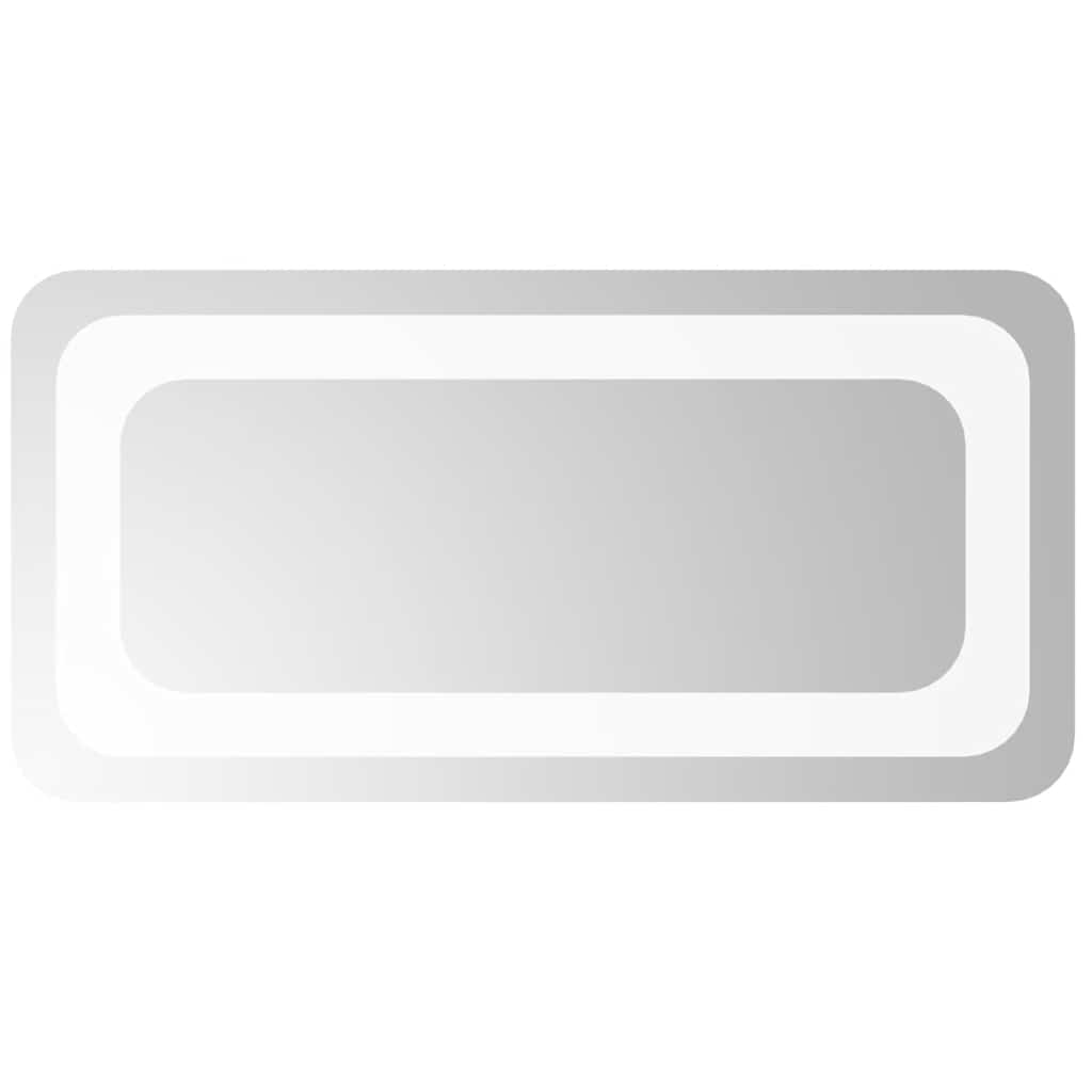 badeværelsesspejl med LED-lys 40x20 cm