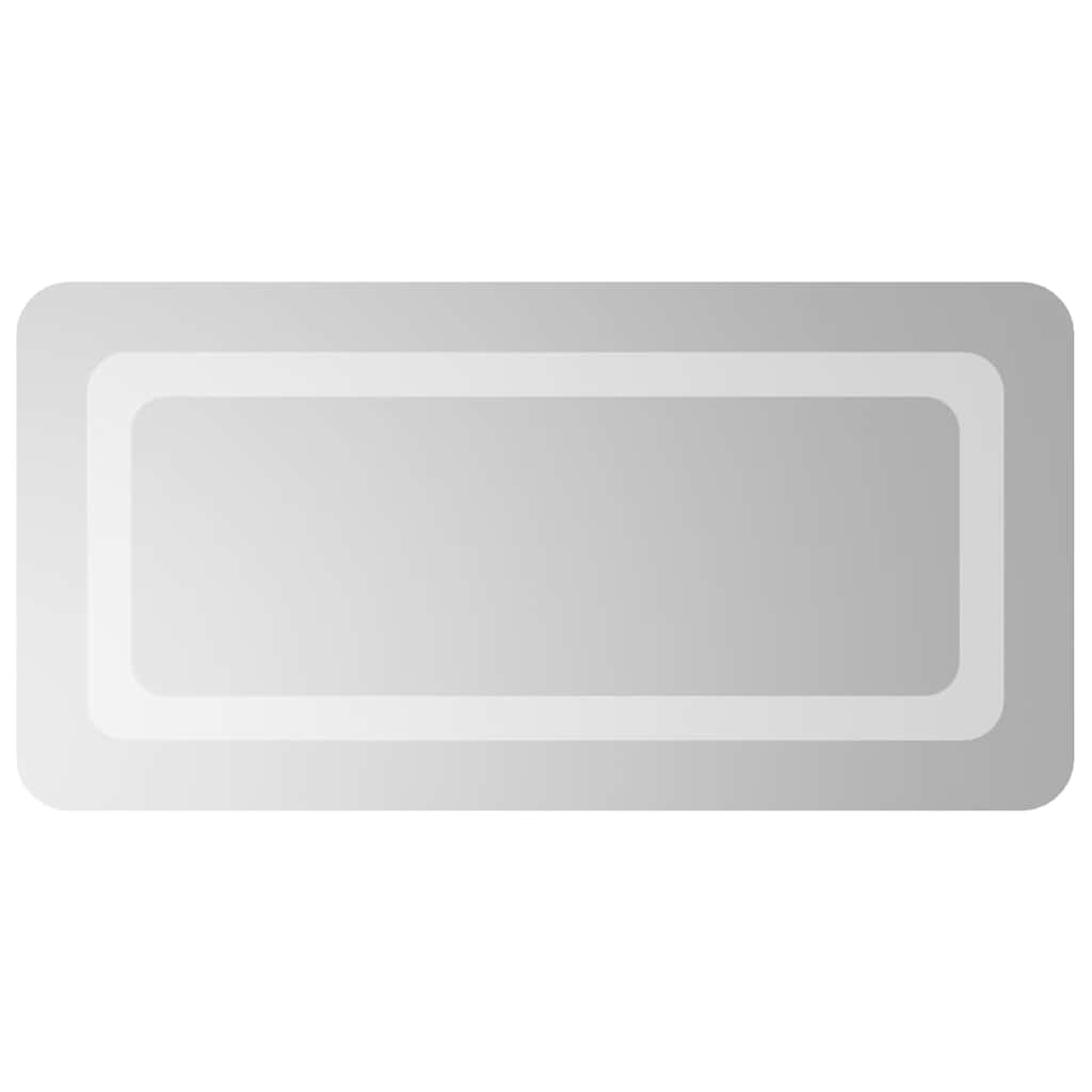 badeværelsesspejl med LED-lys 60x30 cm