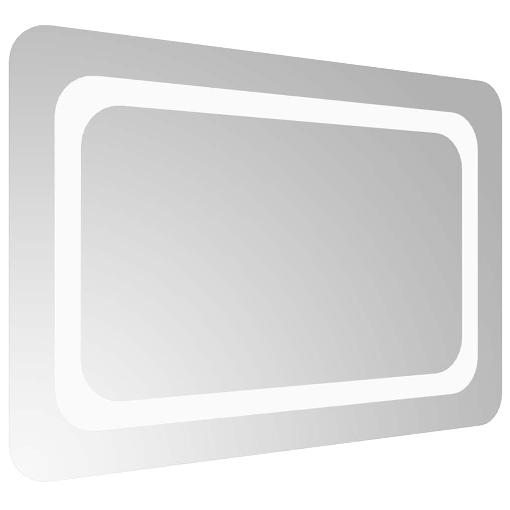 badeværelsesspejl med LED-lys 60x40 cm