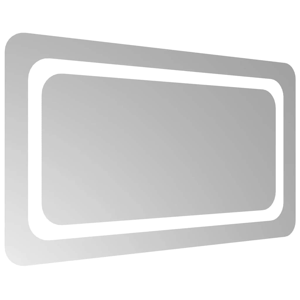 badeværelsesspejl med LED-lys 70x40 cm