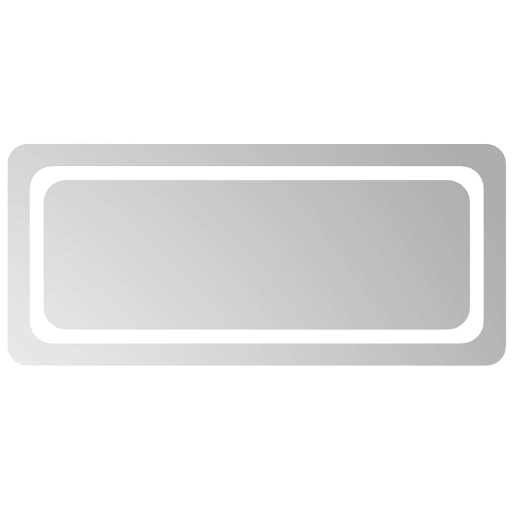 badeværelsesspejl med LED-lys 90x40 cm