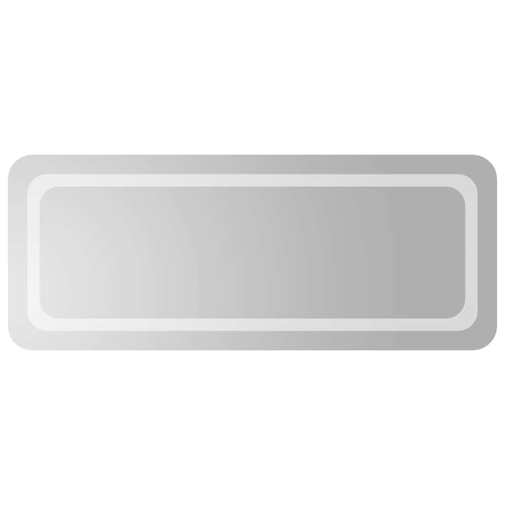 badeværelsesspejl med LED-lys 100x40 cm