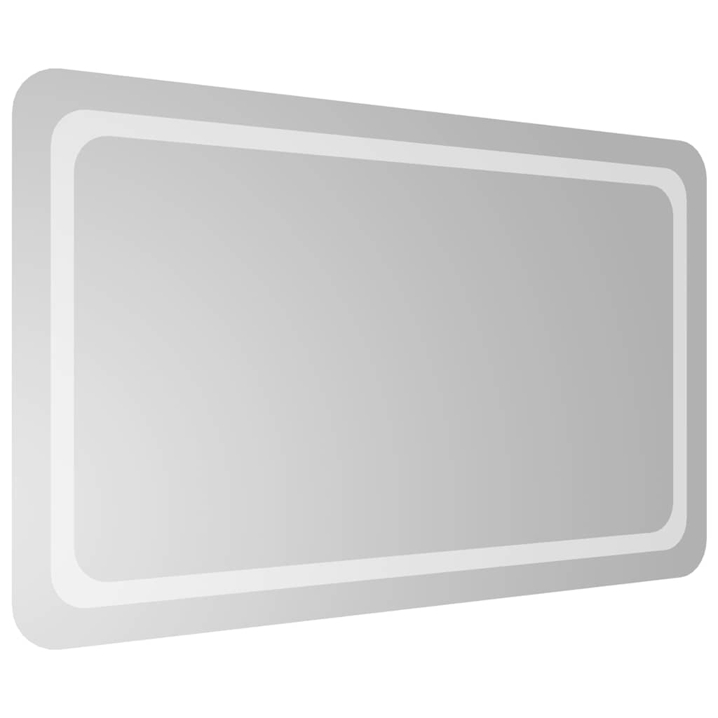 badeværelsesspejl med LED-lys 100x60 cm