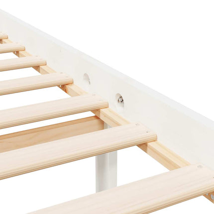 seniorseng 160x200 cm massivt fyrretræ hvid