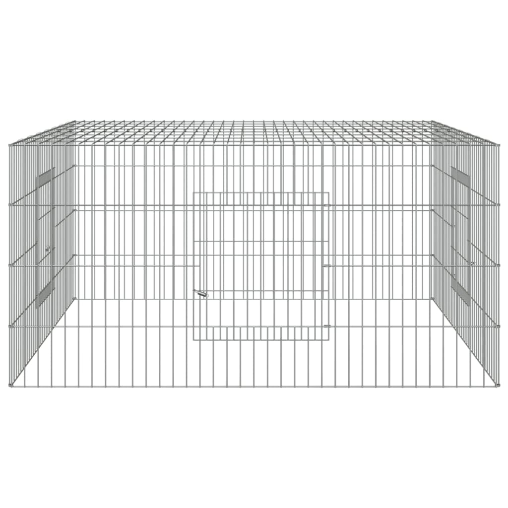 kaninbur 110x110x55 cm galvaniseret jern