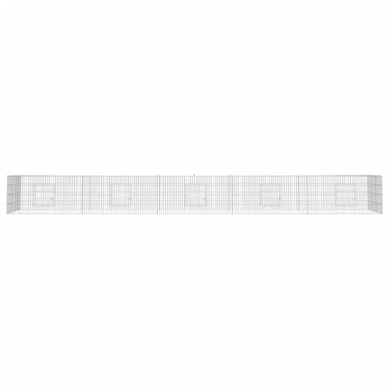 5-panels kaninbur 541x109x54 cm galvaniseret jern