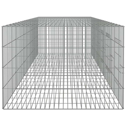 5-panels kaninbur 273x79x54 cm galvaniseret jern