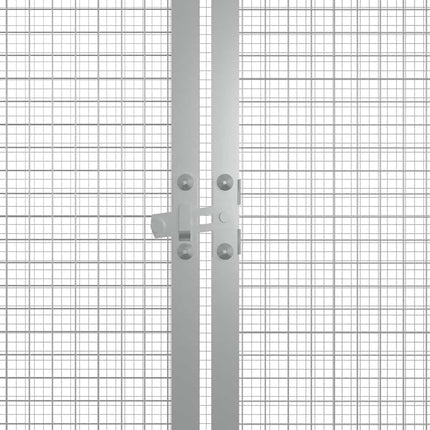 hønsehus 200x91x100 cm galvaniseret stål antracitgrå