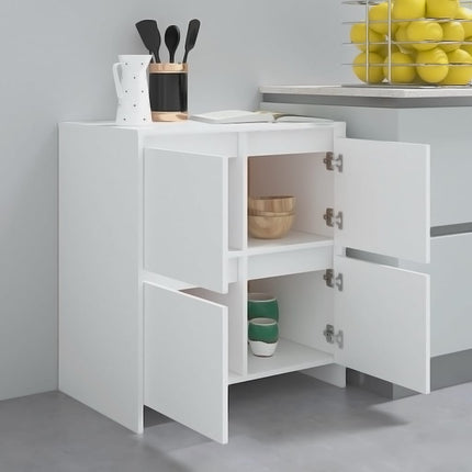 skænke 2 stk. 70x41x75 cm konstrueret træ hvid