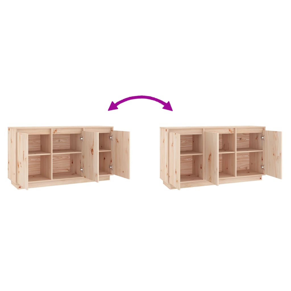 skænk 111x34x60 cm massivt fyrretræ