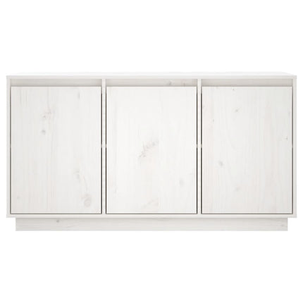 skænk 111x34x60 cm massivt fyrretræ hvid
