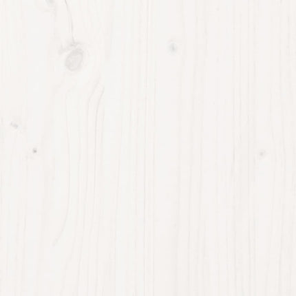 skænk 111x34x60 cm massivt fyrretræ hvid