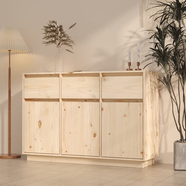 skænk 111x36x75 cm massivt fyrretræ