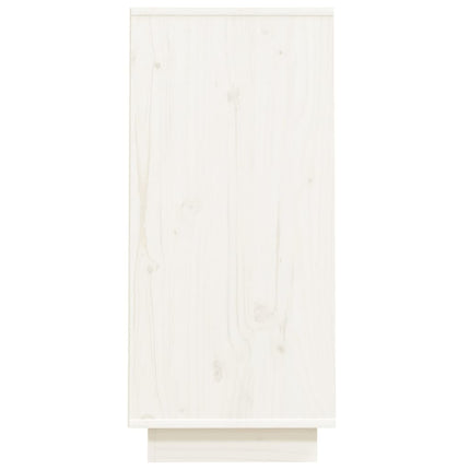 konsolskab 60x34x75 cm massivt fyrretræ hvid