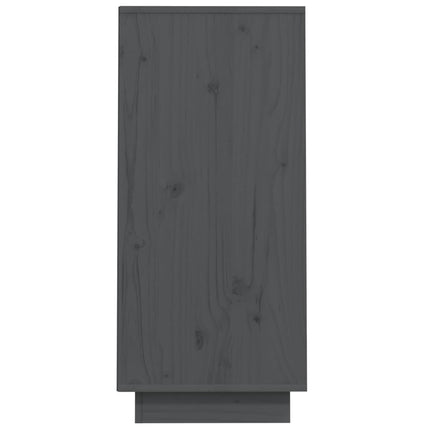 konsolskab 60x34x75 cm massivt fyrretræ grå
