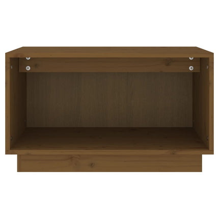 tv-bord 60x35x35 cm massivt fyrretræ gyldenbrun